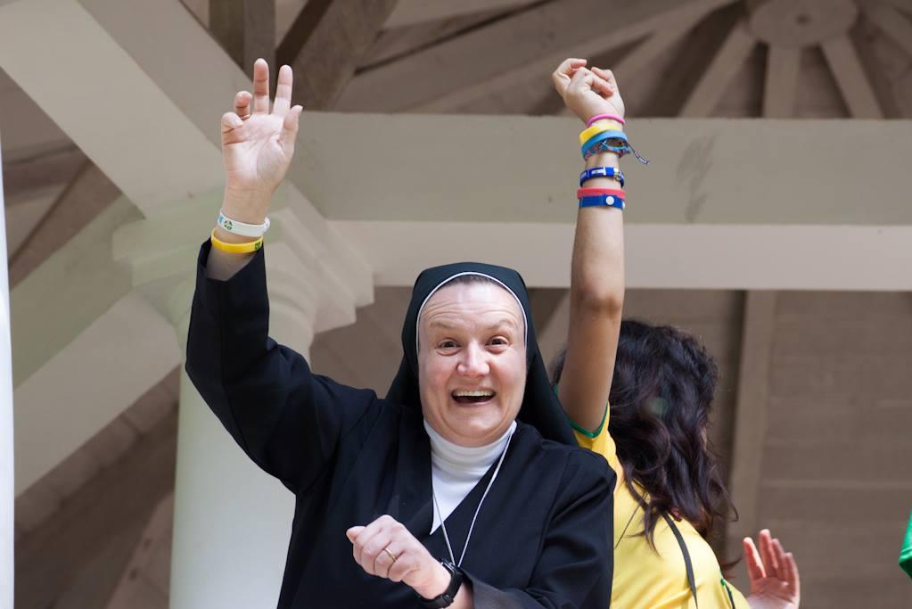 Sister Michaela is known for her lively and joyful spirit. Photo: Sister Michaela Paris