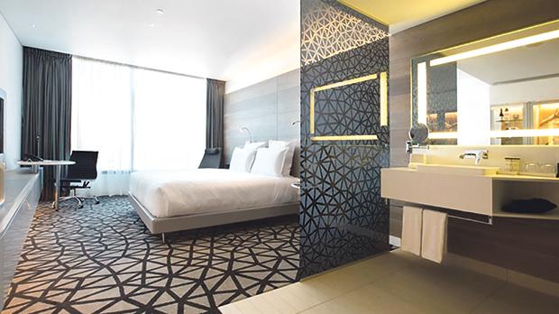 Superior King Suite at the Pullman Sydney Airport Hotel.