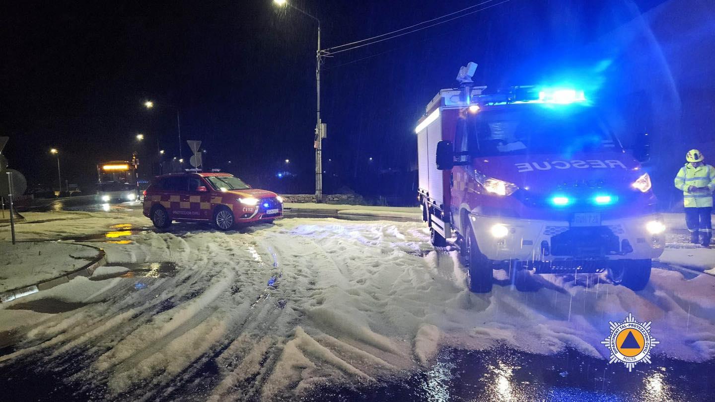 The Civil Protection Department advised motorists to exercise caution. Photo: CPD