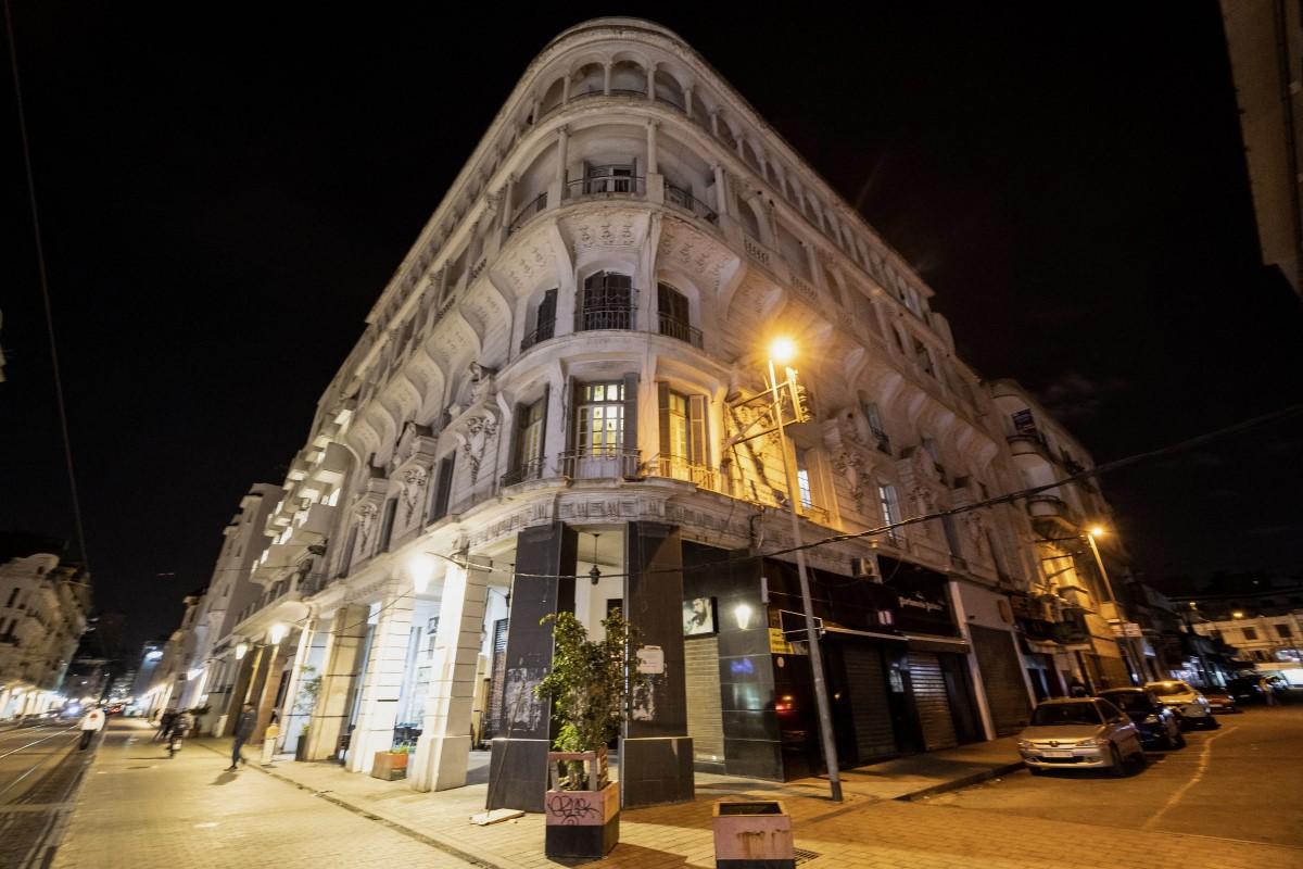 Another building with distinguished architecture in Casablanca.