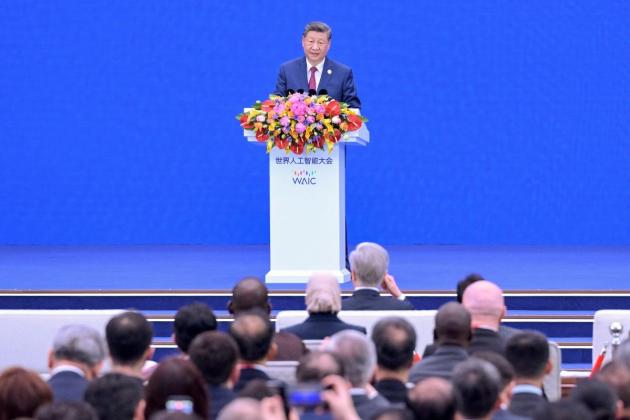 China's Xi says AI should not be dominated by one country