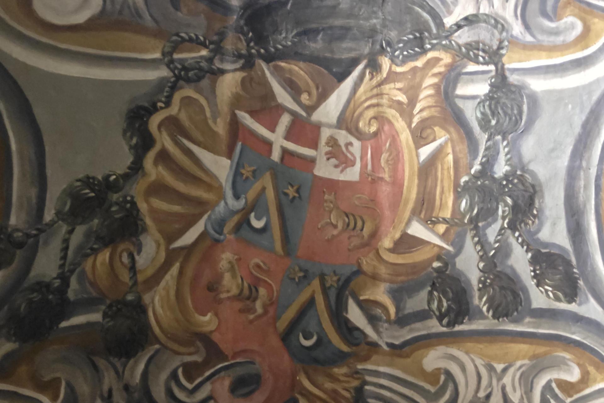 The 18th cent. coat of arms of Bishop Alpheran de Bussan. Photo: Curatorial Studio