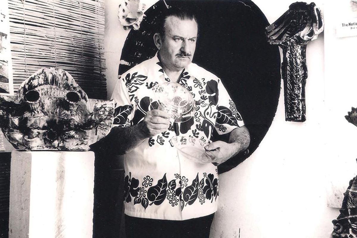 Gabriel at Ceramic Studio in 1982.