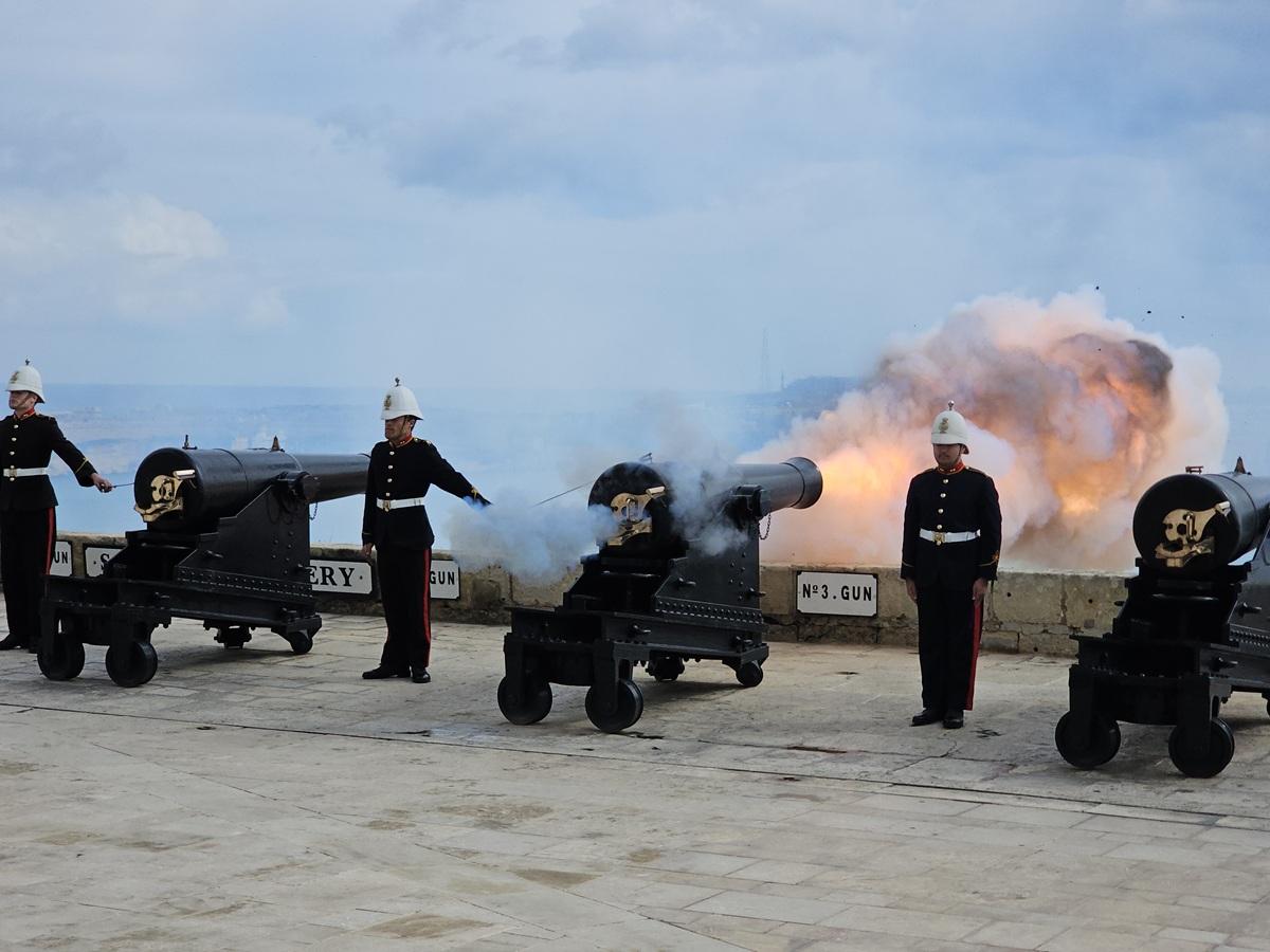 St Paul's Day marked by a full gun salute at Noon. Photo: Fondazzjoni Wirt Artna