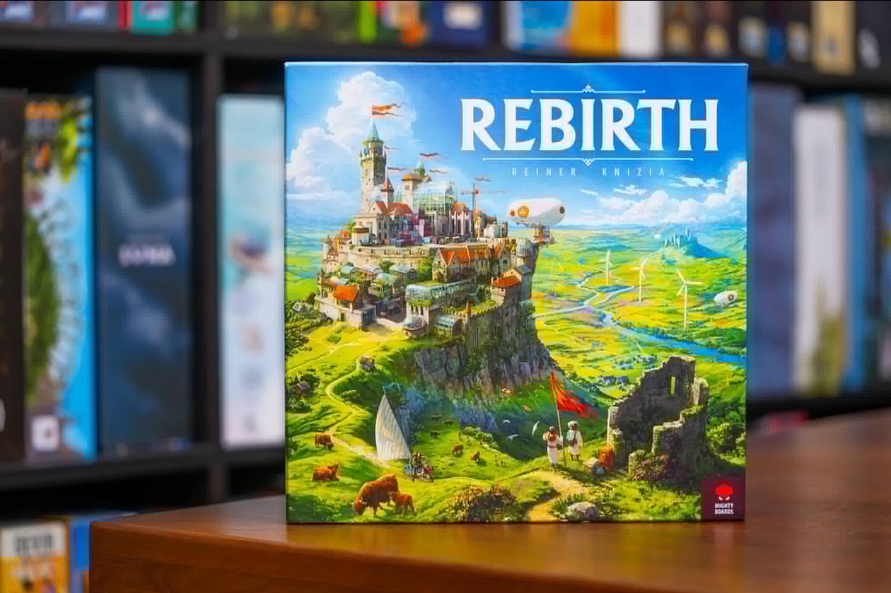 Rebirth is a strategic tile-laying game set in a lush, hopeful future after civilisation has collapsed and begun rebuilding.
