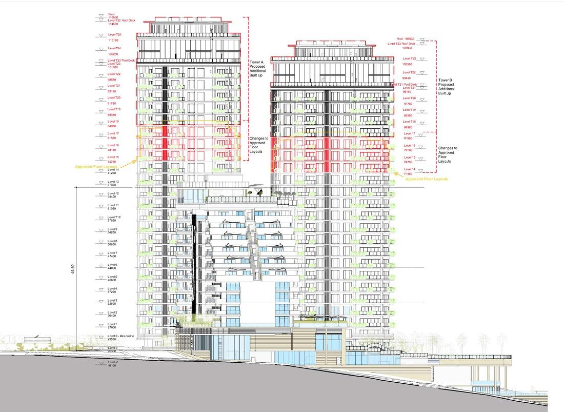 A sketch of the additional floors. Photo: Planning Authority
