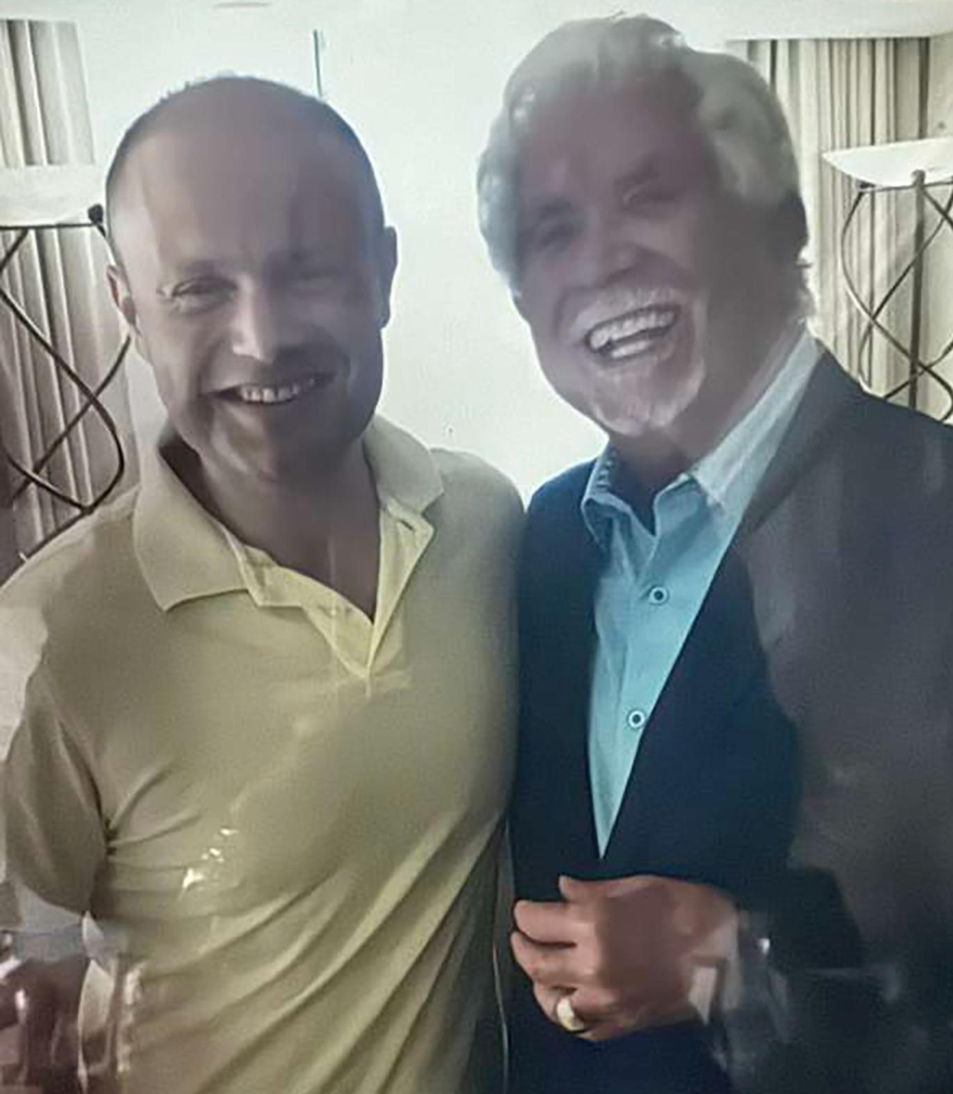 Hugh Cassar with Joseph Muscat. Photo: Hugh Cassar