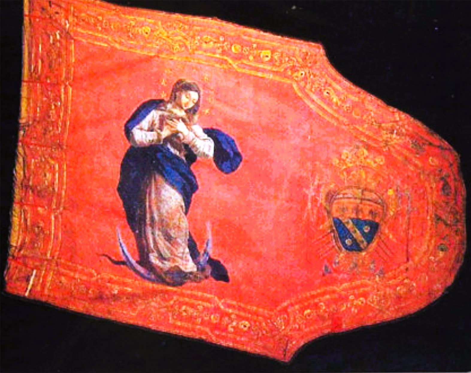 The personal &lsquo;Banner of Victory&rsquo; used by Marucelli in Malta, which he donated to the Cortona sanctuary of Santa Margherita.