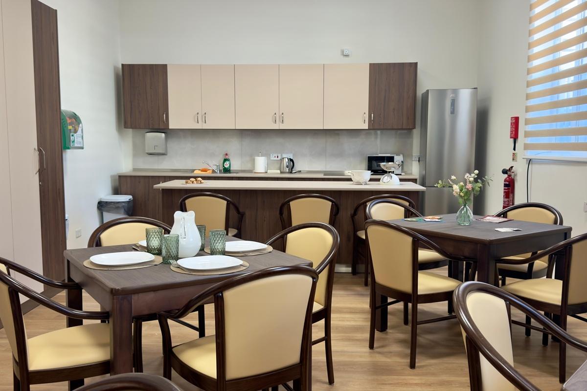 The centre includes a kitchen and spaces for patients to spend their time. Photo: Jonathan Borg