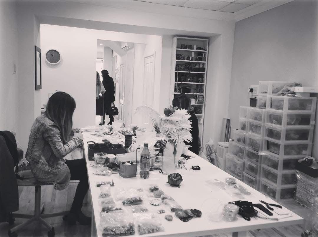 Yana Azzopardi creating jewellery in her studio in 2016. Photo: Yana Azzopardi
