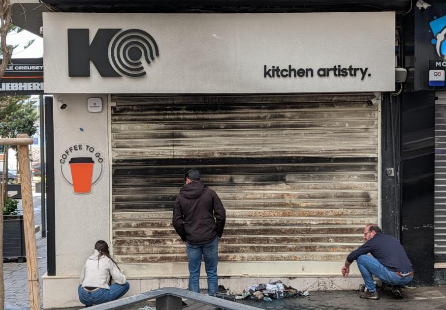 No one was injured in the Kitchen Artistry fire. Photo: Chris Sant Fournier