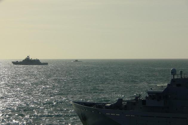 UK PM says Russian warship's warning shots were 'reckless' not 'sinister'