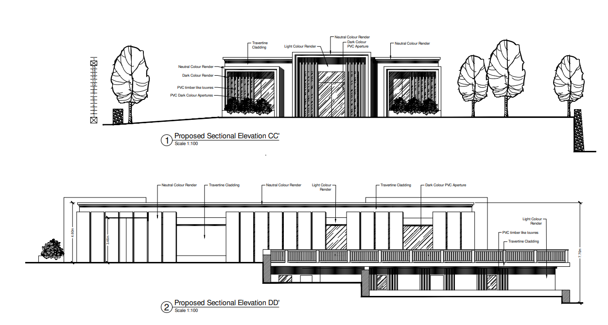 The exterior design of the crematorium. Photo: PA