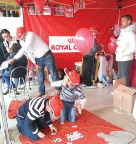 Children taking part in educational activities organised during the weekend.