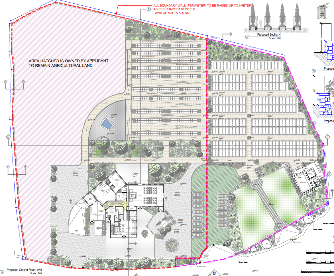 Updated plans for the site were submitted last month. Graphic: Colin Zammit/PA.
