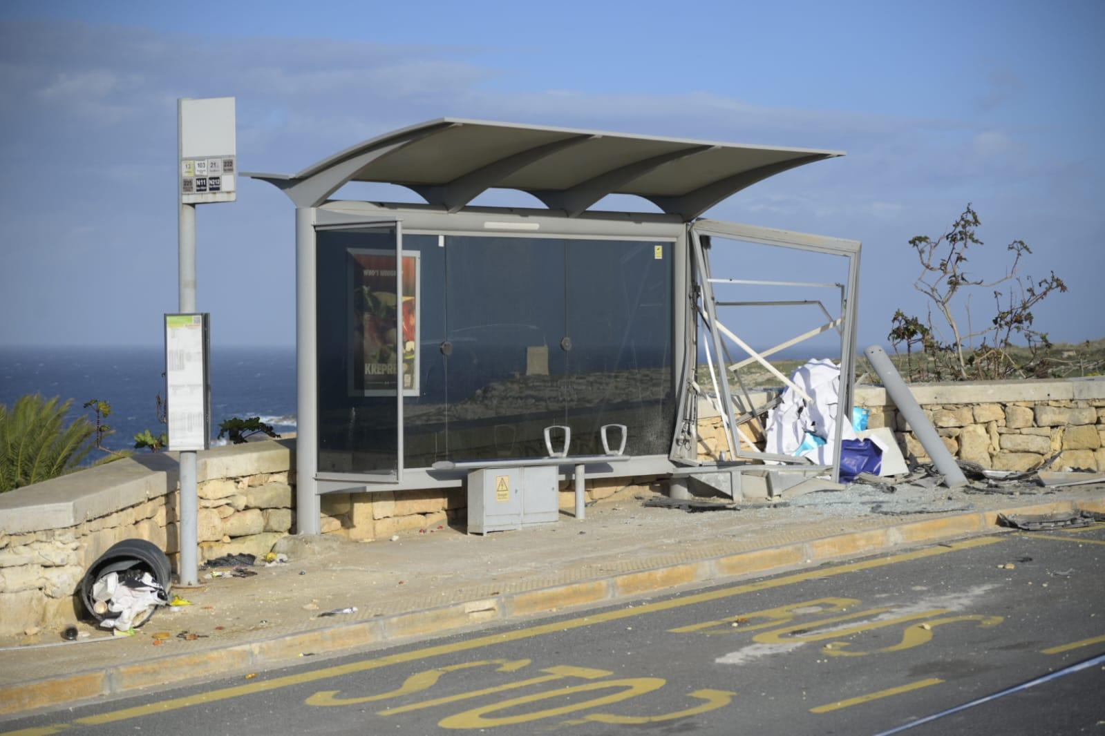 The bus stop serves the 13, 103, 212, 222, 225 and N212 buses. Photo: Matthew Mirabelli.