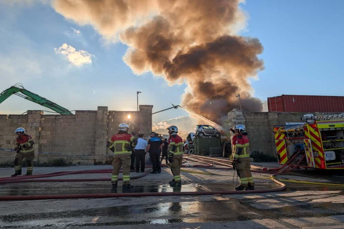Firefighters at the scene. Photo: Chris Sant Fournier
