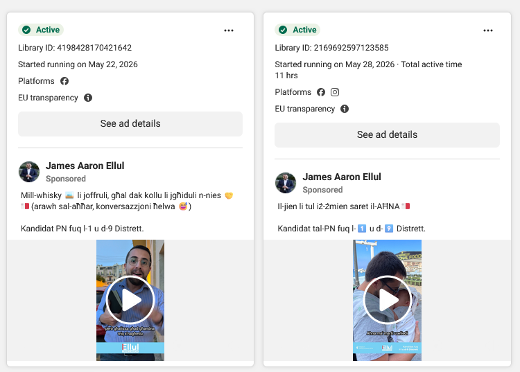 James Aaron Ellul started an advert campaign the day before silent day