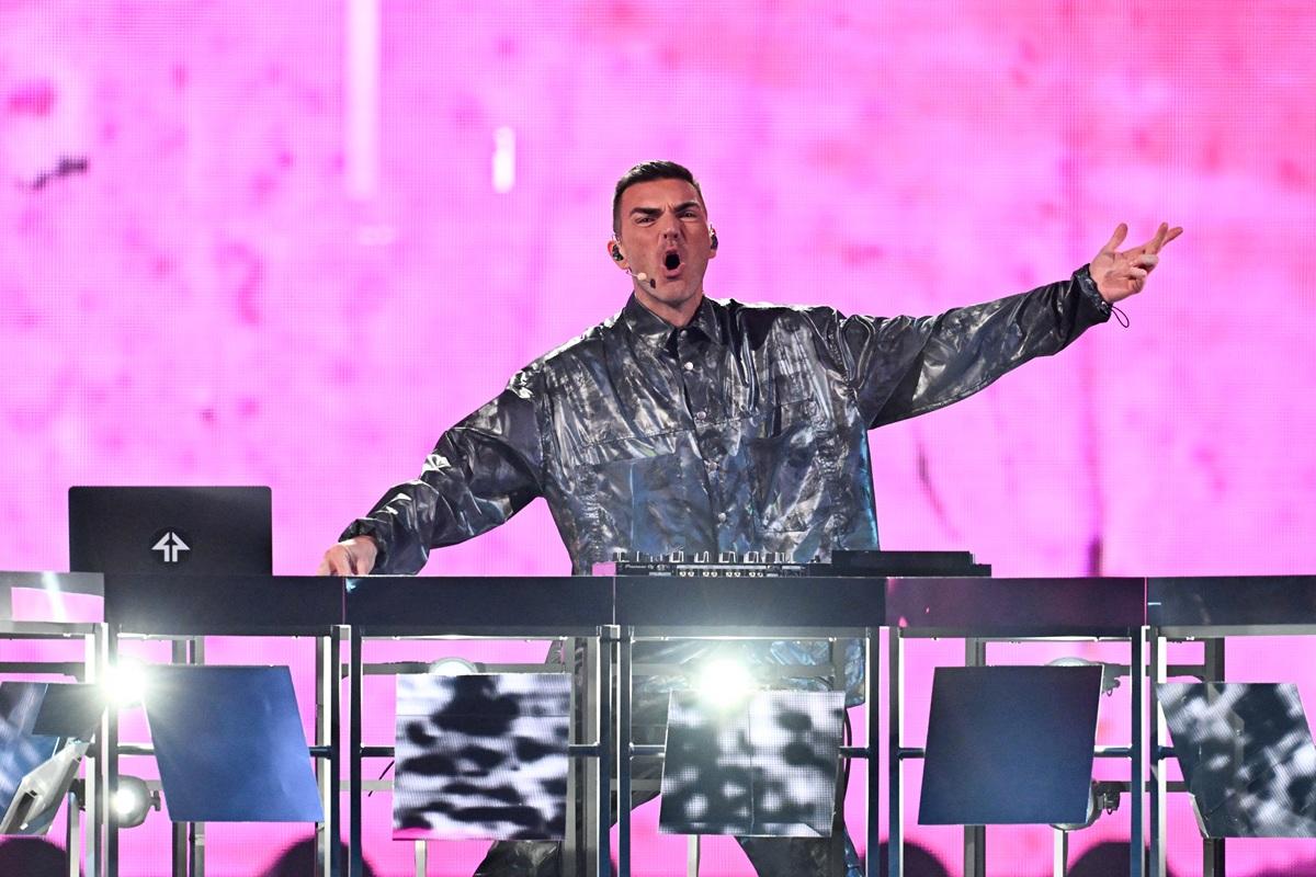 San Marino was represented by Gabry Ponte who performed "Tutta l'Italia". Photo: AFP