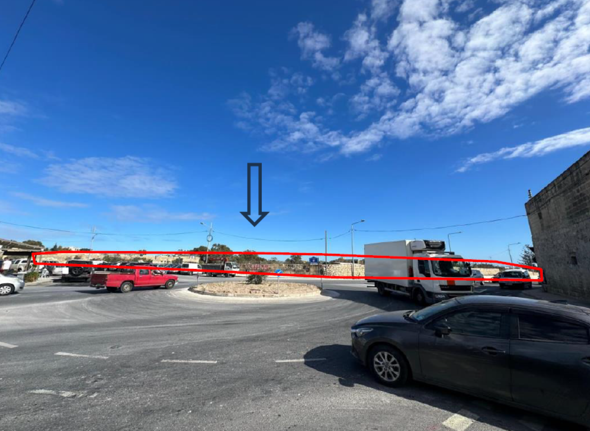 The site location as seen from the road. Photo: Planning Authority