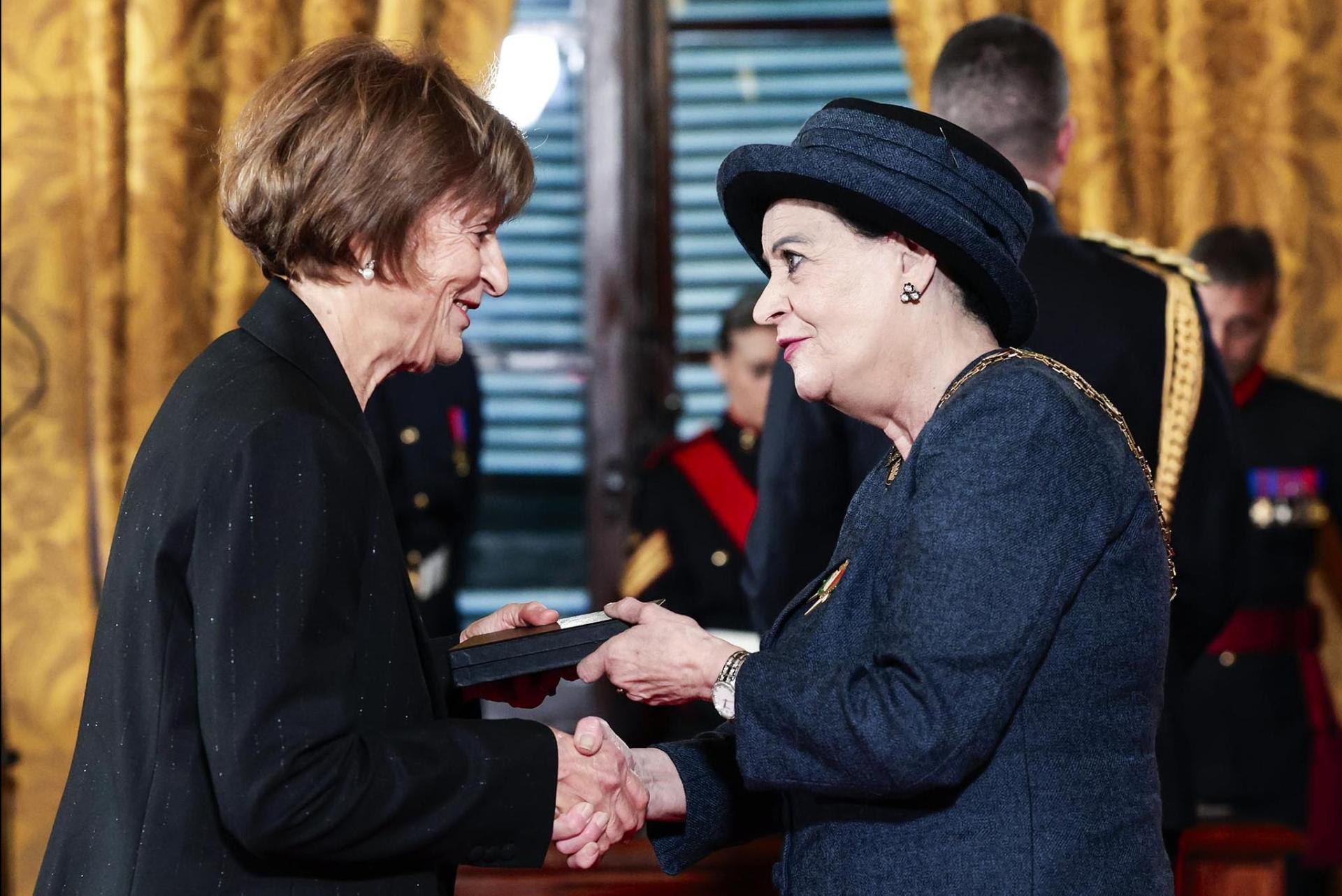 Received on behalf of the late Alexander Felice. Photo:DOI/Omar Camilleri