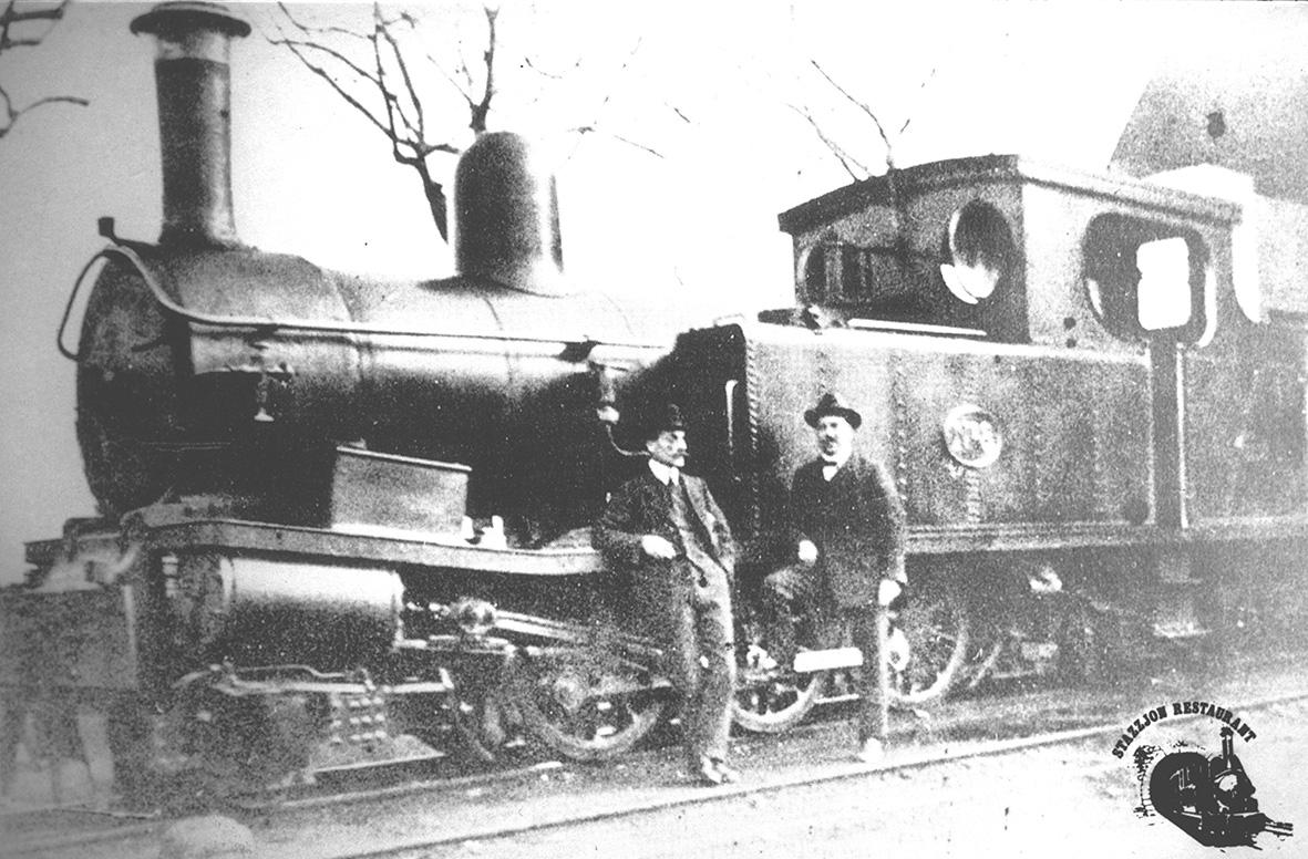 Engine No. 8 of the Malta Railways, postcard by Stazzjon Restaurant, Rabat.
