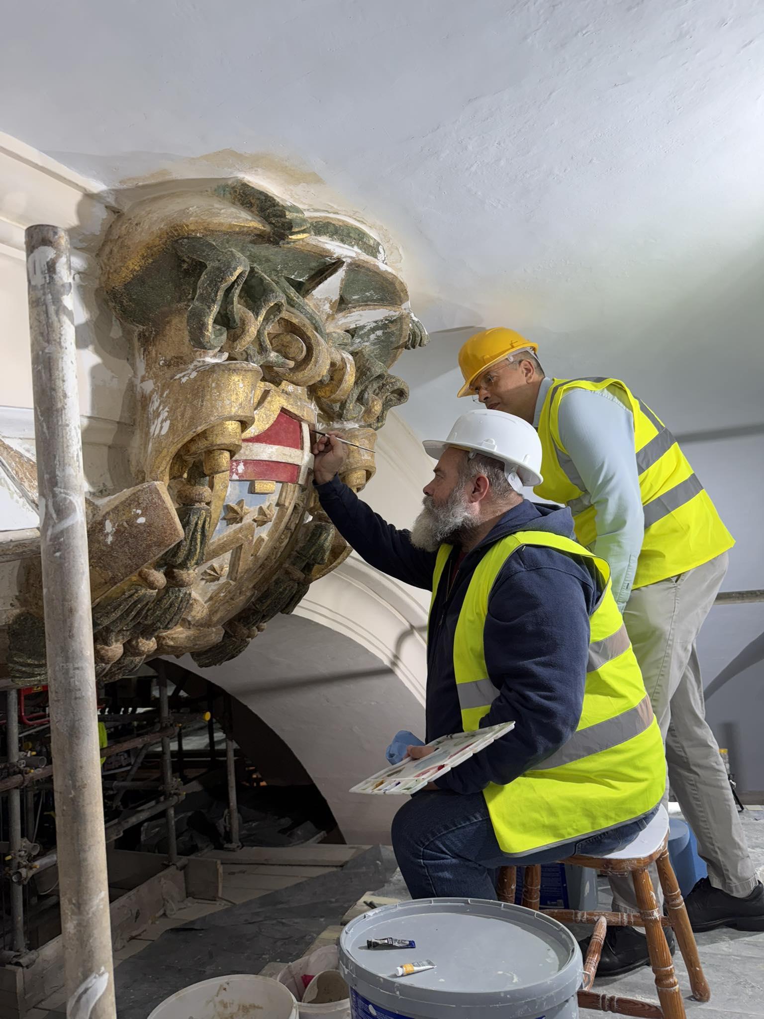 The restoration project seeks to bring the historic building back to it former glory. Photo: AX Construction