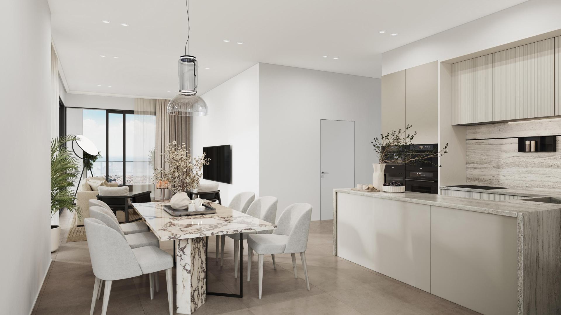 A kitchen/dining area.