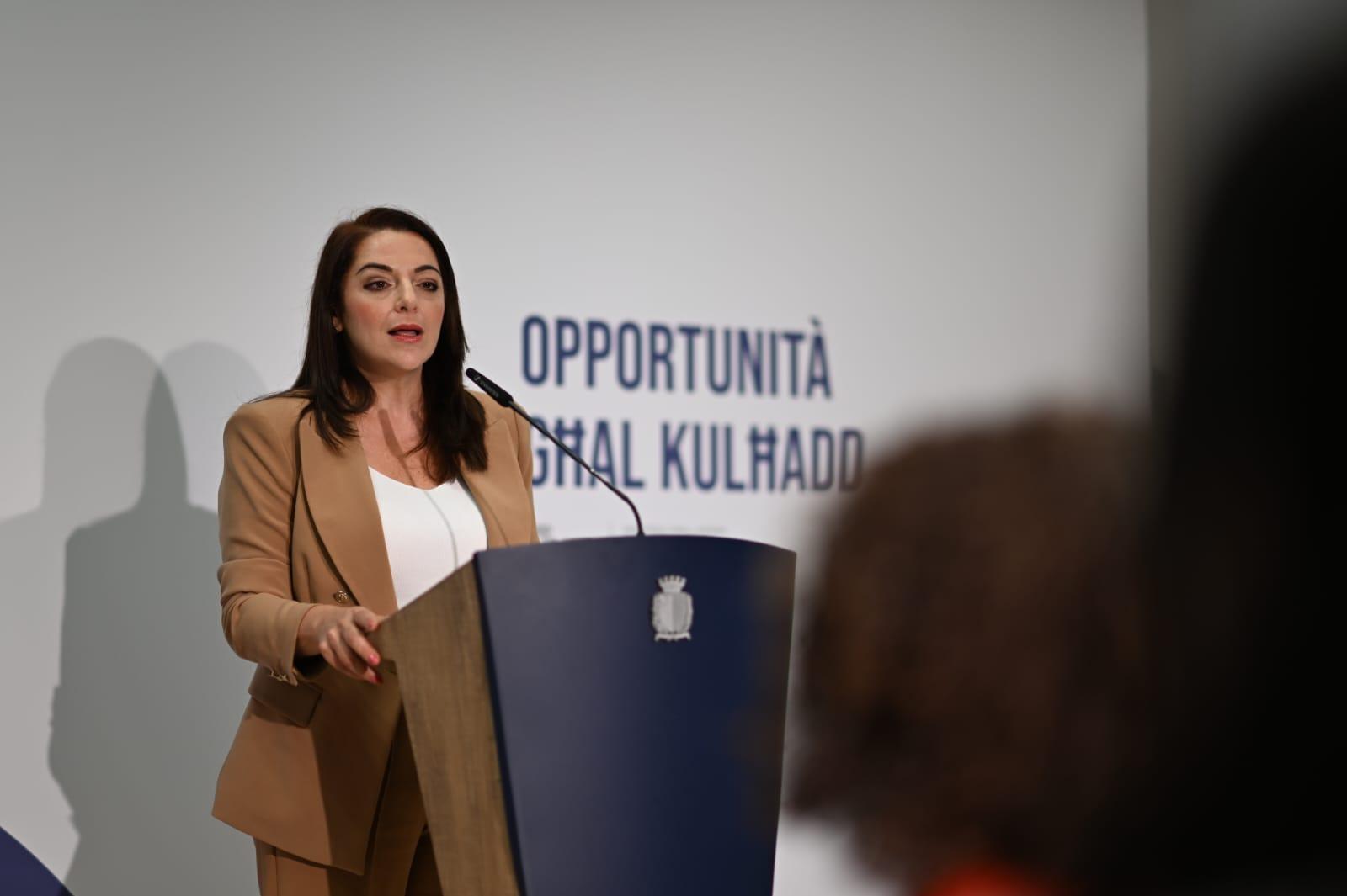 Inclusion Minister Julia Farrugia on Friday. Photo: DOI