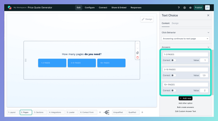 Involve.me offers a variety of funnel elements that can be used to gather valuable lead insights.