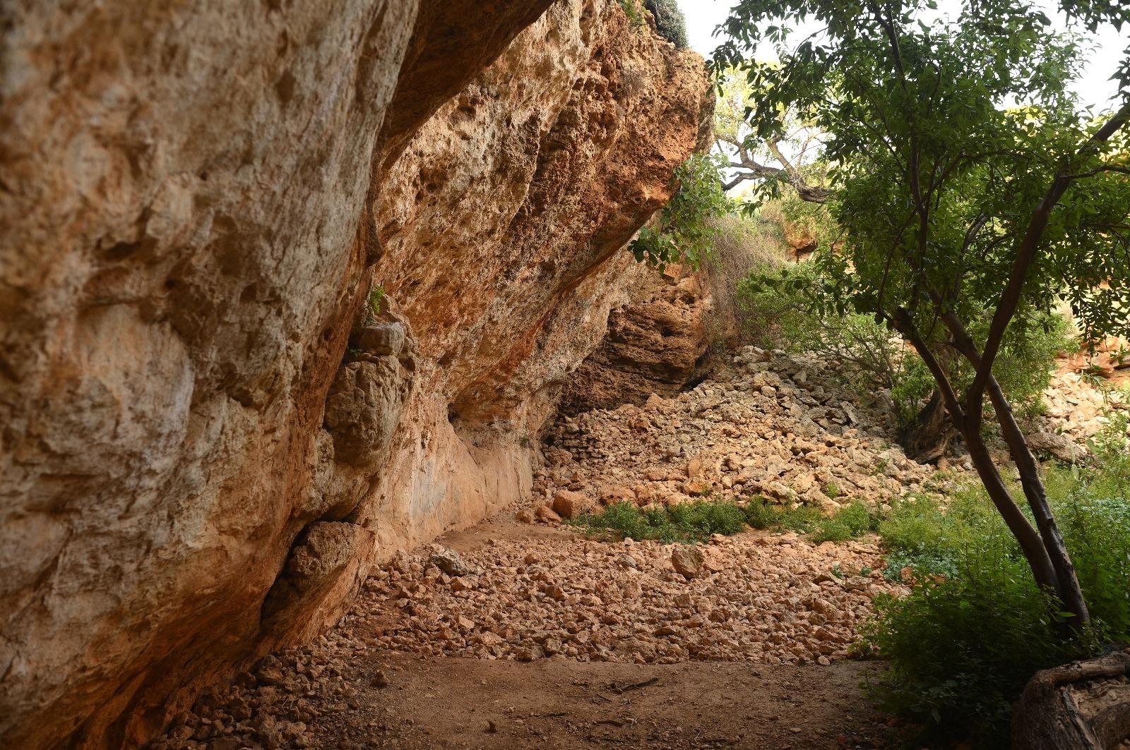 The site where the archaologists focused their excavations is now covered in rocks, to protect it. Photo: Matthew Mirabelli