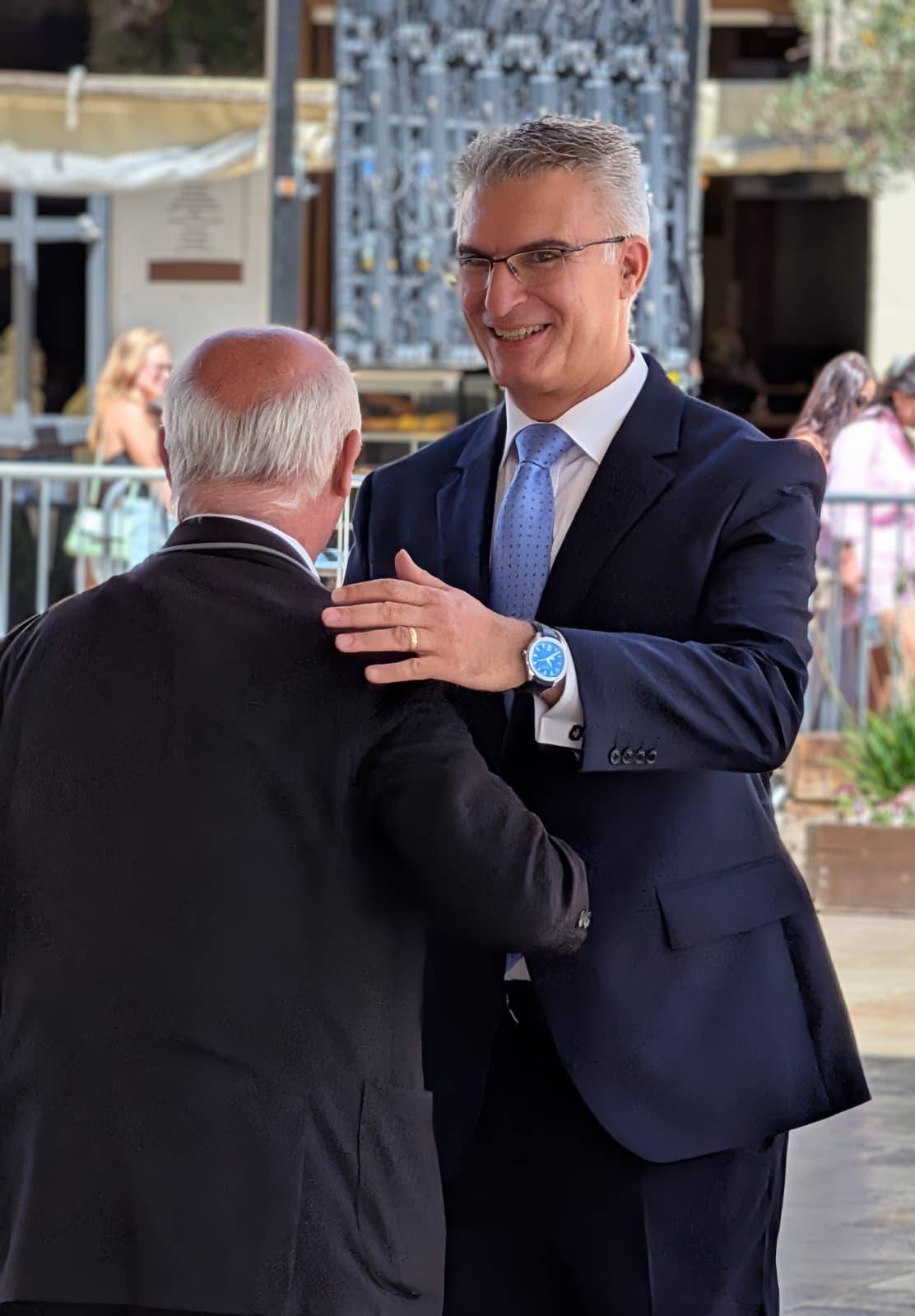 Carmelo Abela as he entered Parliament on Saturday. Photo: Christian Sant Fournier.