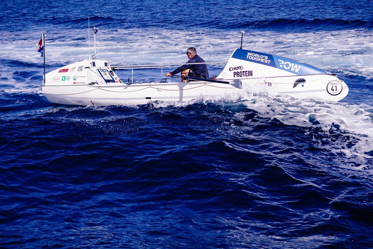 Steve Chetcuti will be rowing around 13 to 15 hours a day and hopes to complete the challenge in approximately 55 days. Photo: World's Toughest Row