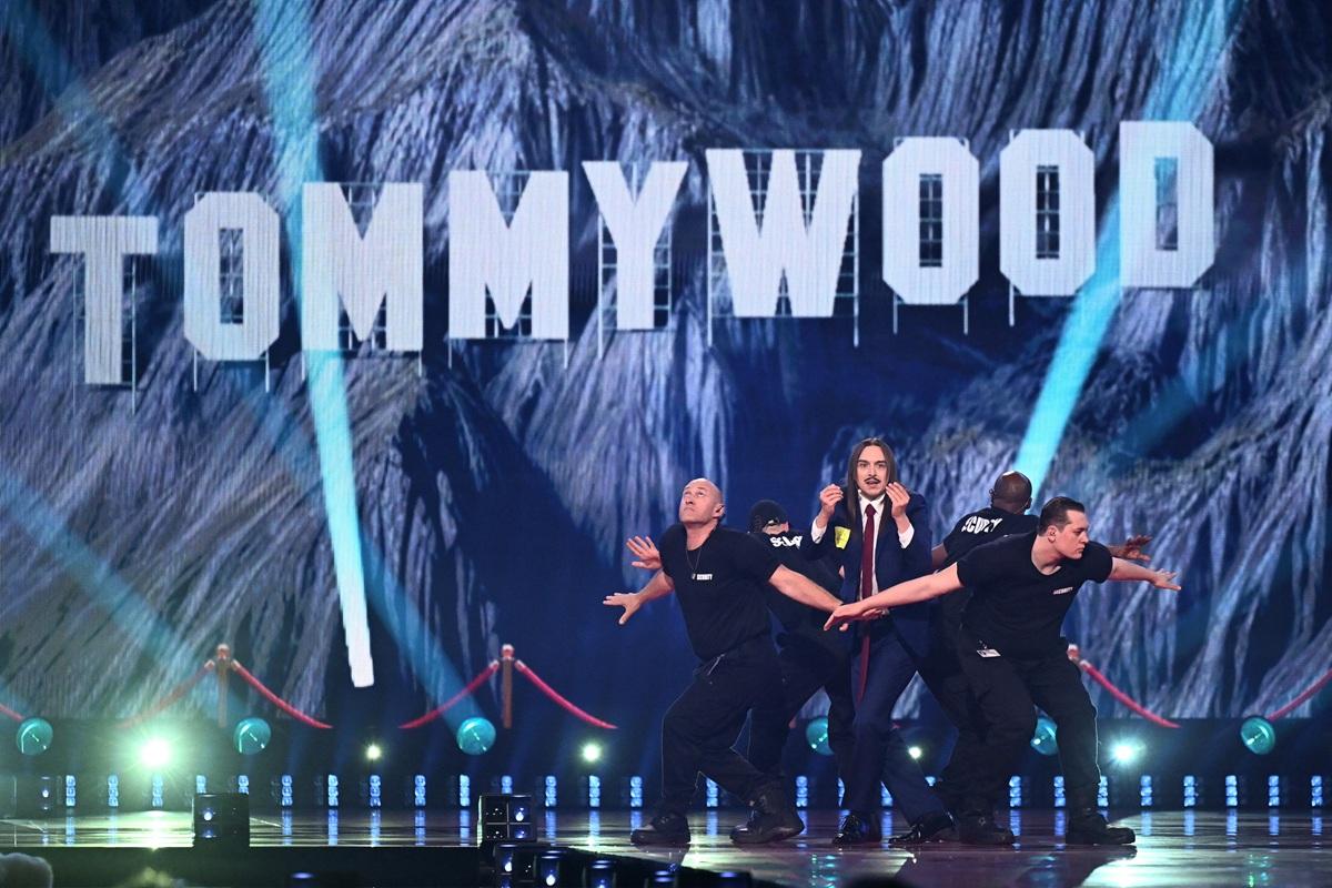 Estonia's Tommy Cash performing "Espresso Macchiato". Photo: AFP