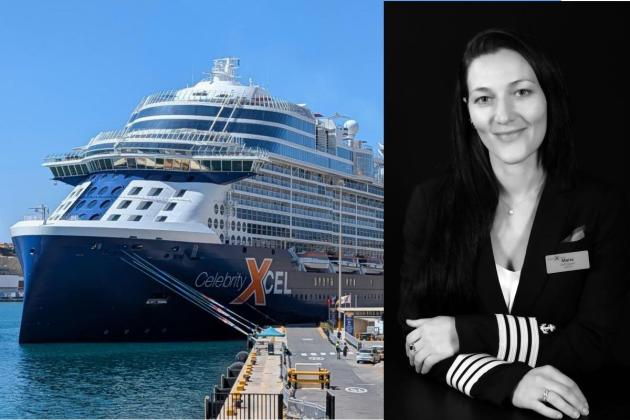 The Maltese woman who is second-in-command of a cruise ship