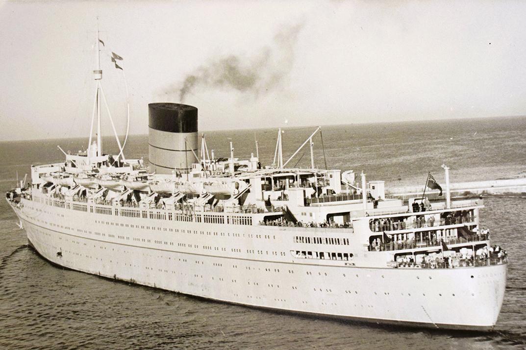 The Cunard Caronia, by Joseph Pavia.