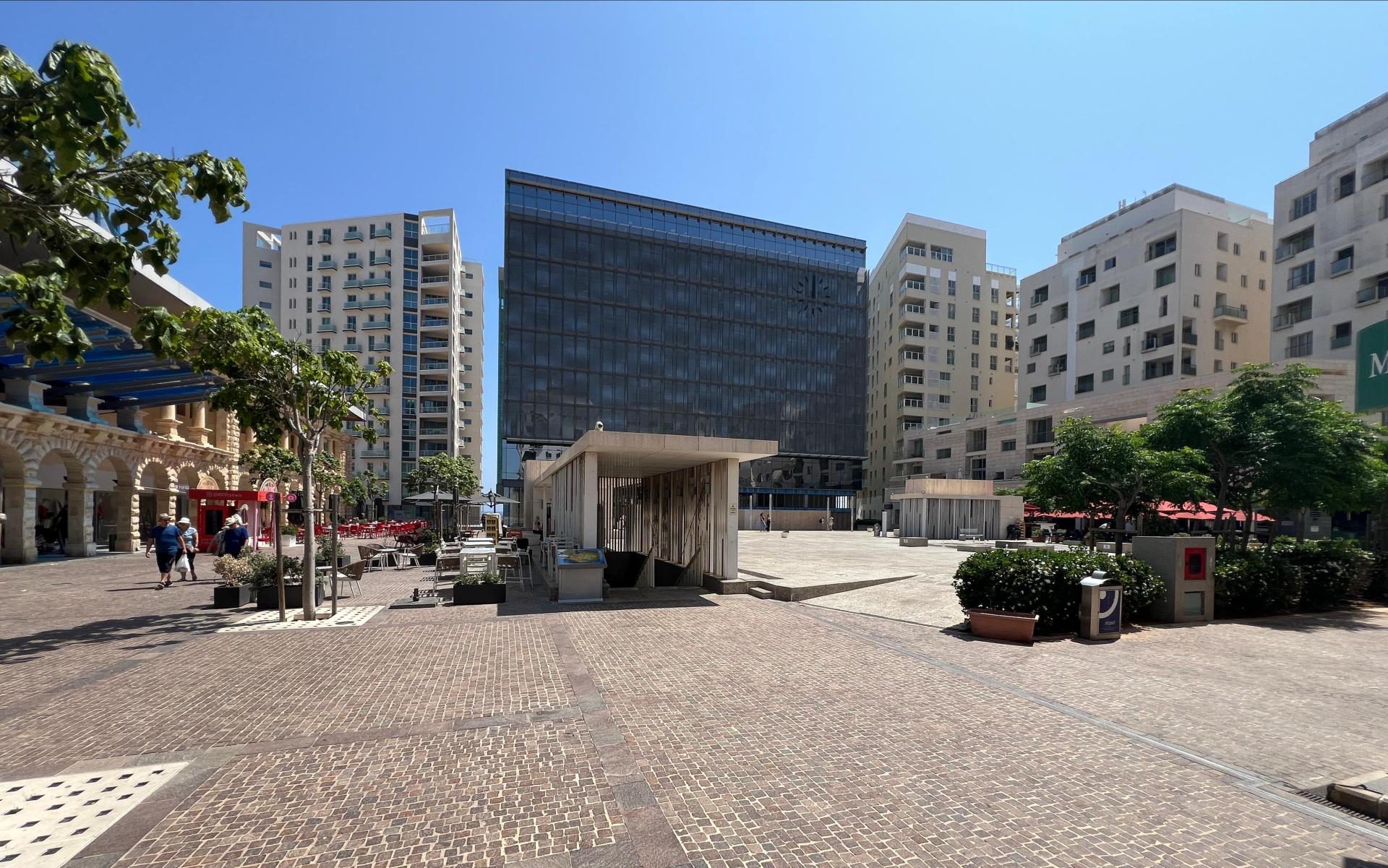 The piazza today. Photo Chris Sant Fournier