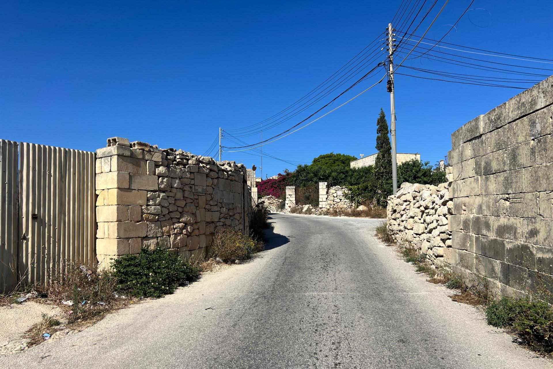 The site lies of Triq Santa Katerina leading onto the busy Triq tal-Balal dual carriageway. Photo: Chris Sant Fournier.