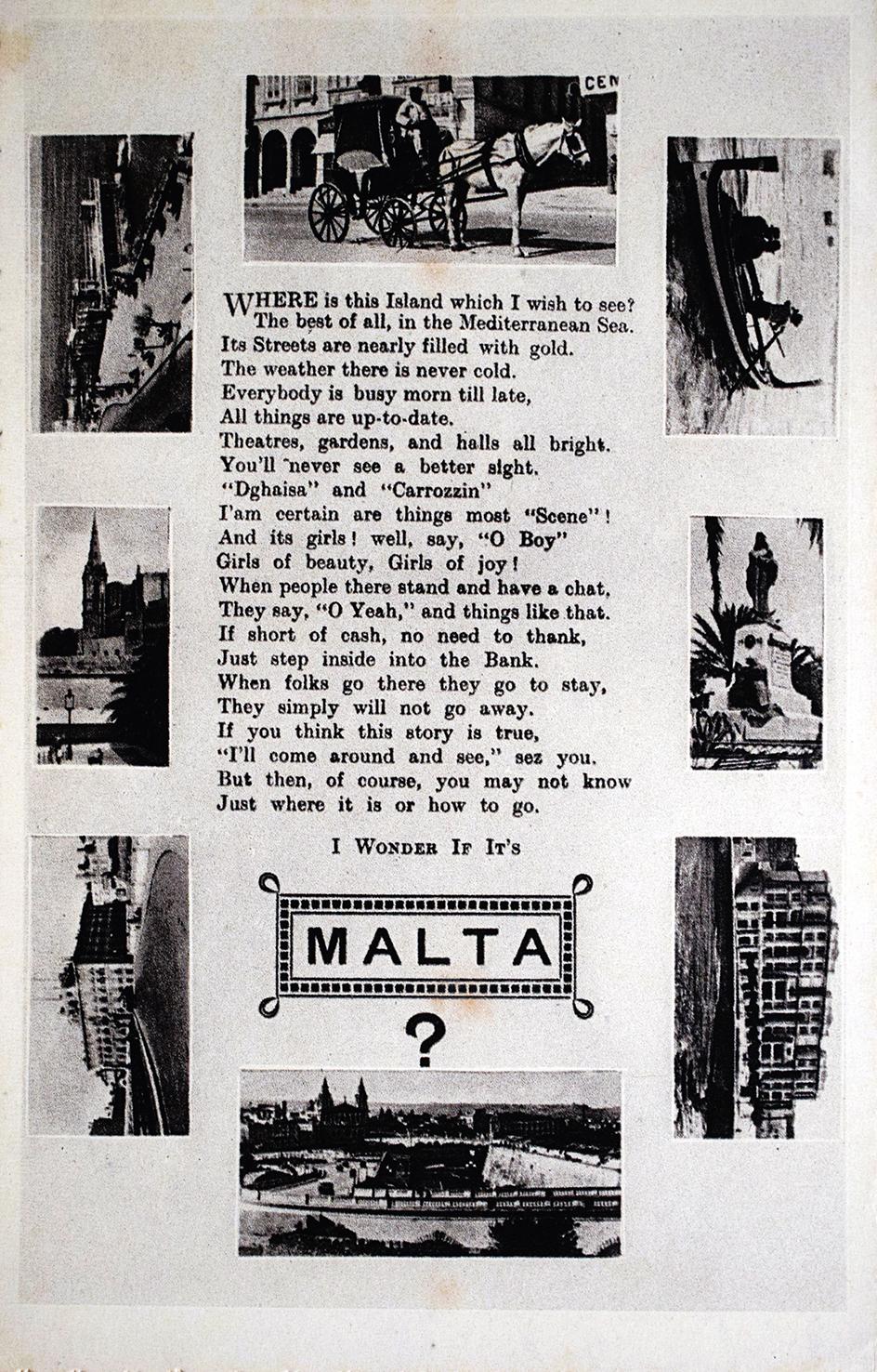 Postcard with patriotic verses, 1930s, by Maistre