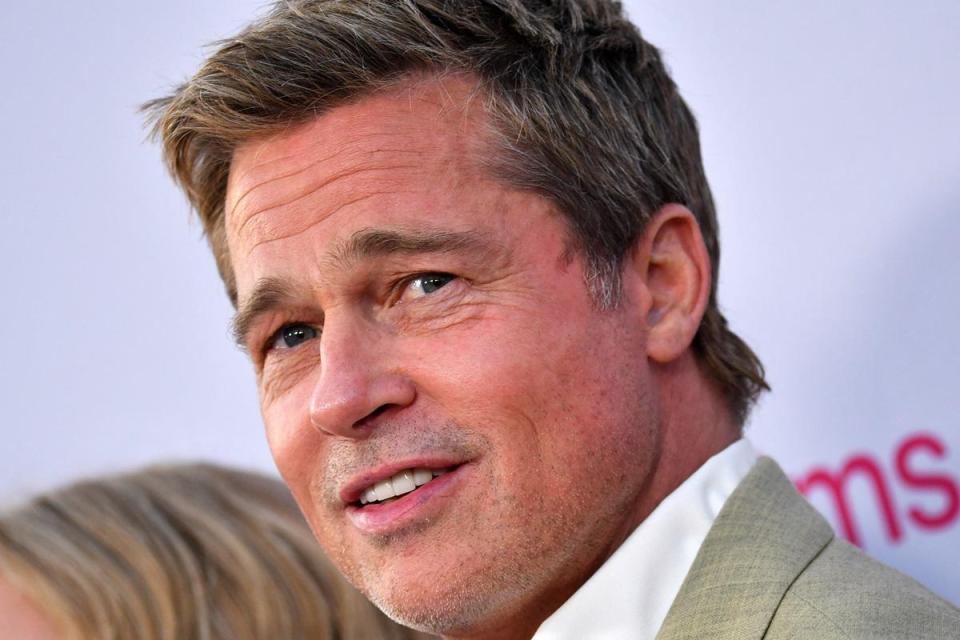 The real US actor Brad Pitt arrives for the premiere of Apple's "Wolfs" at TCL Chinese Theatre in Hollywood, California, on September 18. Photo: AFP
