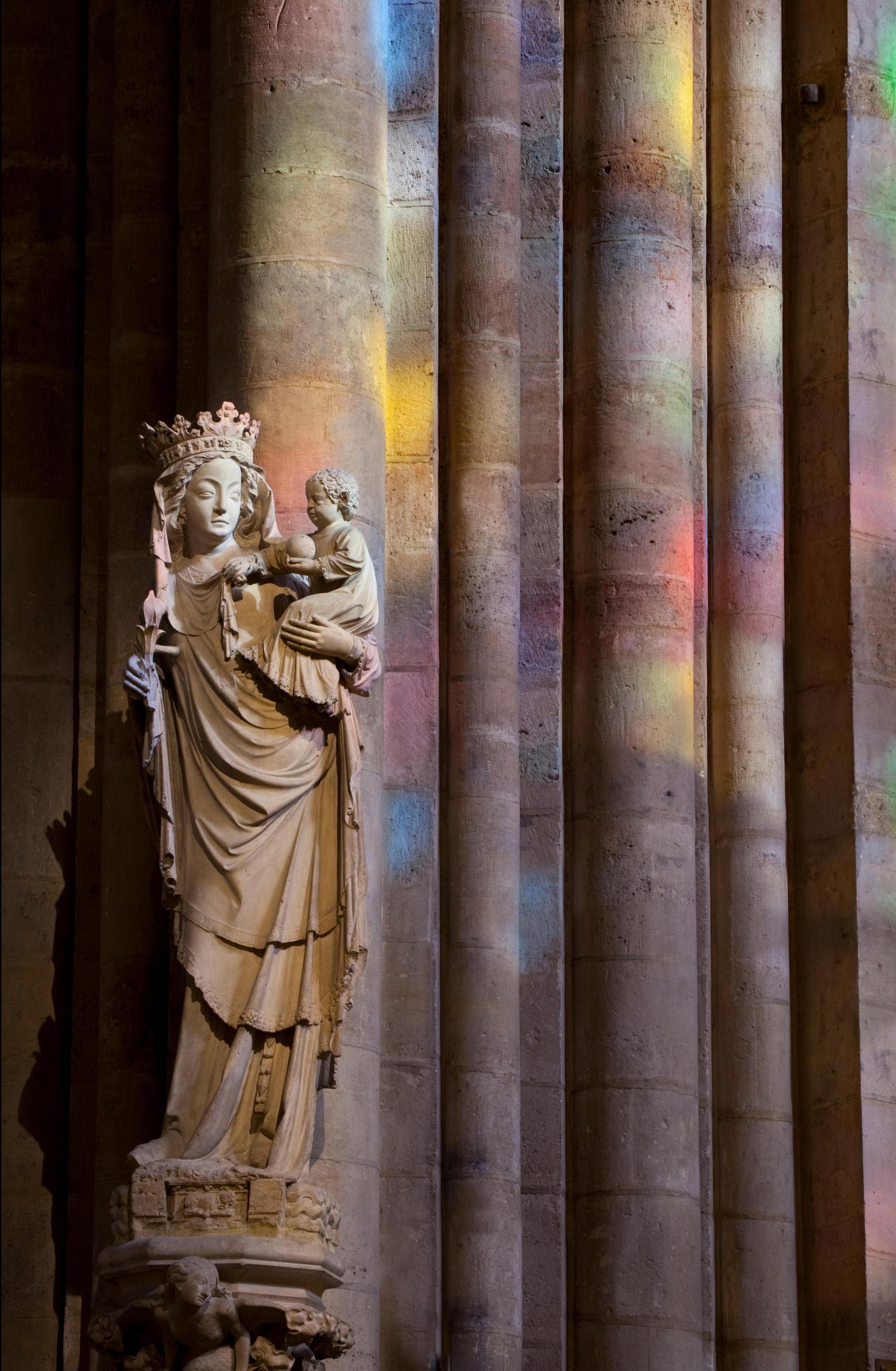 The medieval statue of the Virgin Mary and Child, known as the 'Virgin of Paris'. Photo: Pascal Lemaître