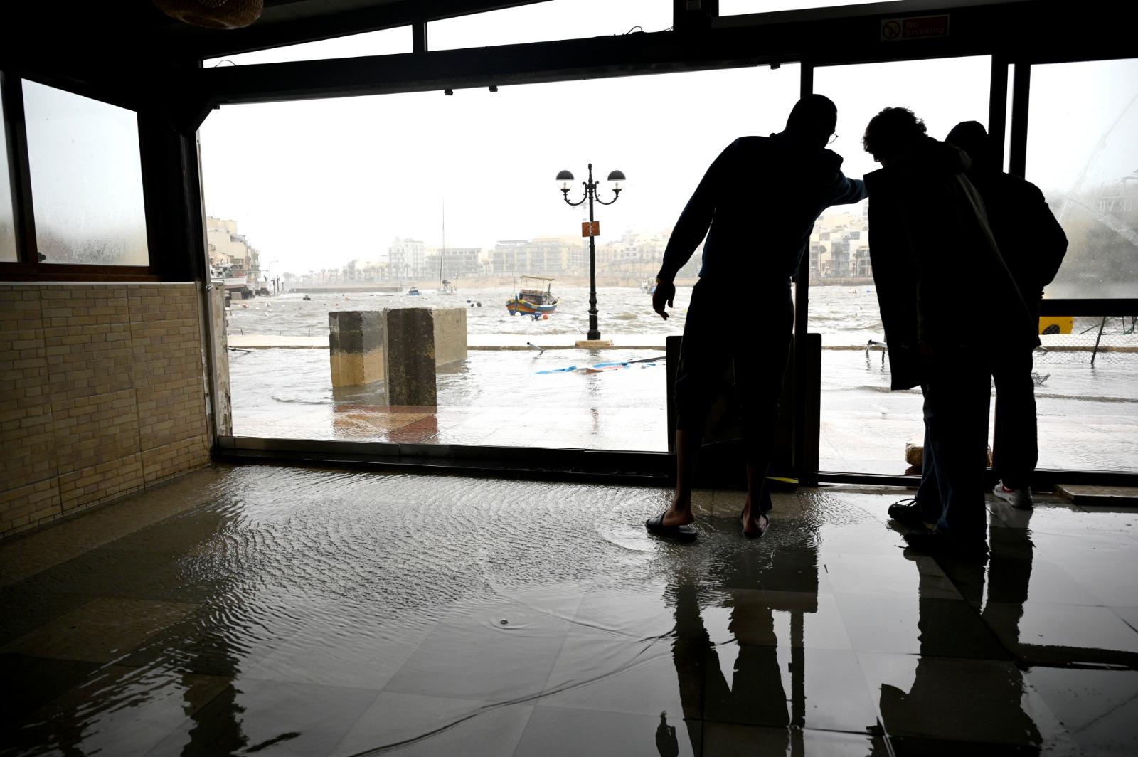 Waves have not stopped flooding into the restaurant. Photo: Matthew Mirabelli