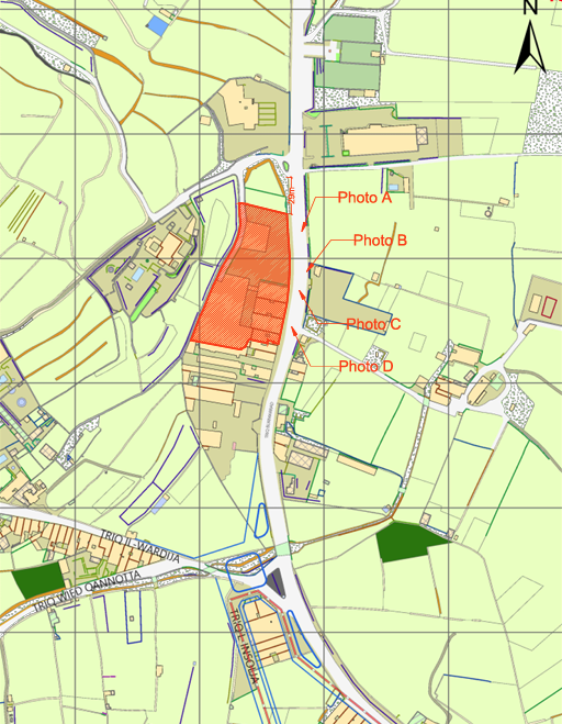 Location of the site. Photo: PA