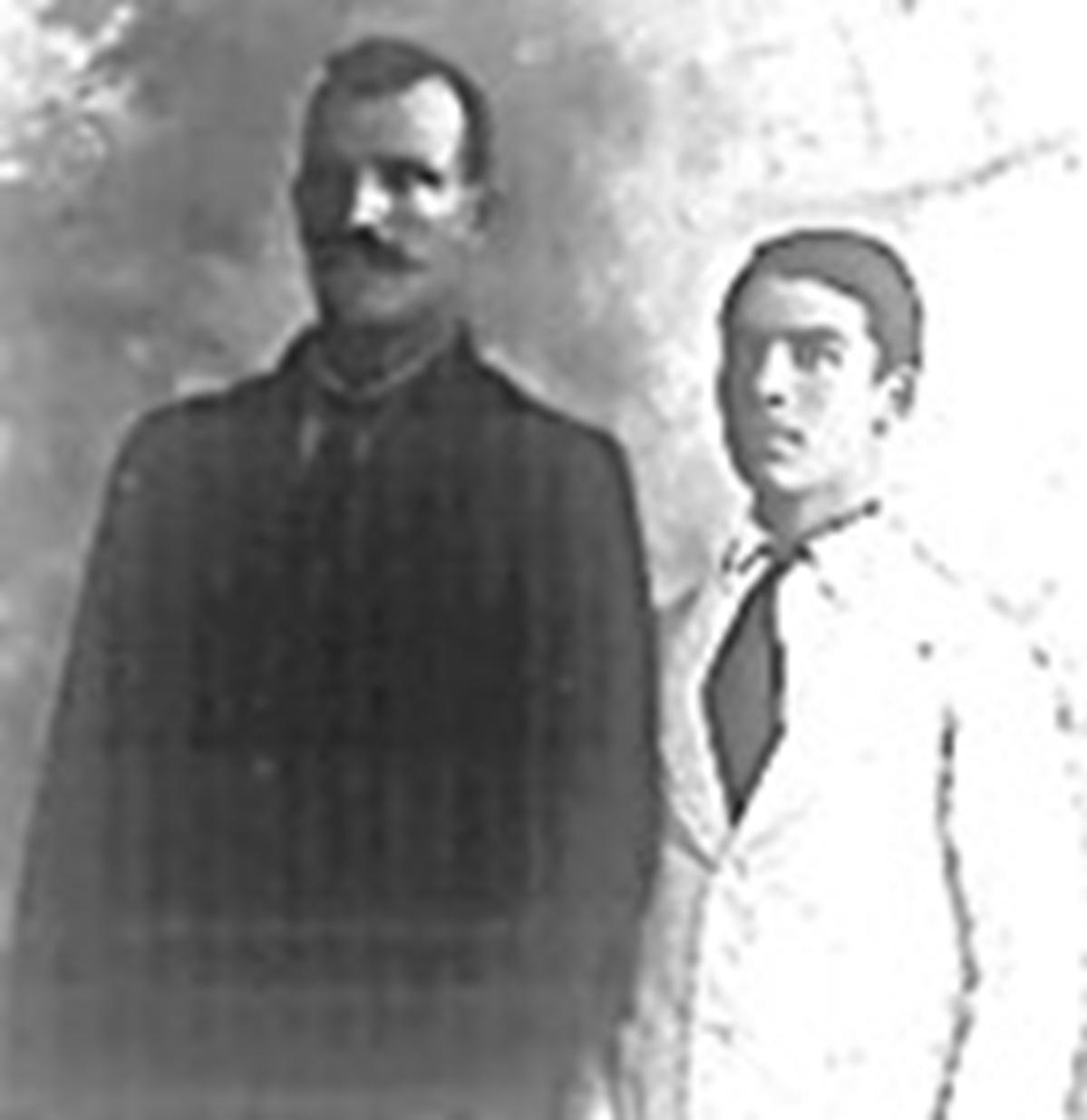 Valentino and Annunziato Falzon, 1916 passport photo. Photos: National Archives of Malta