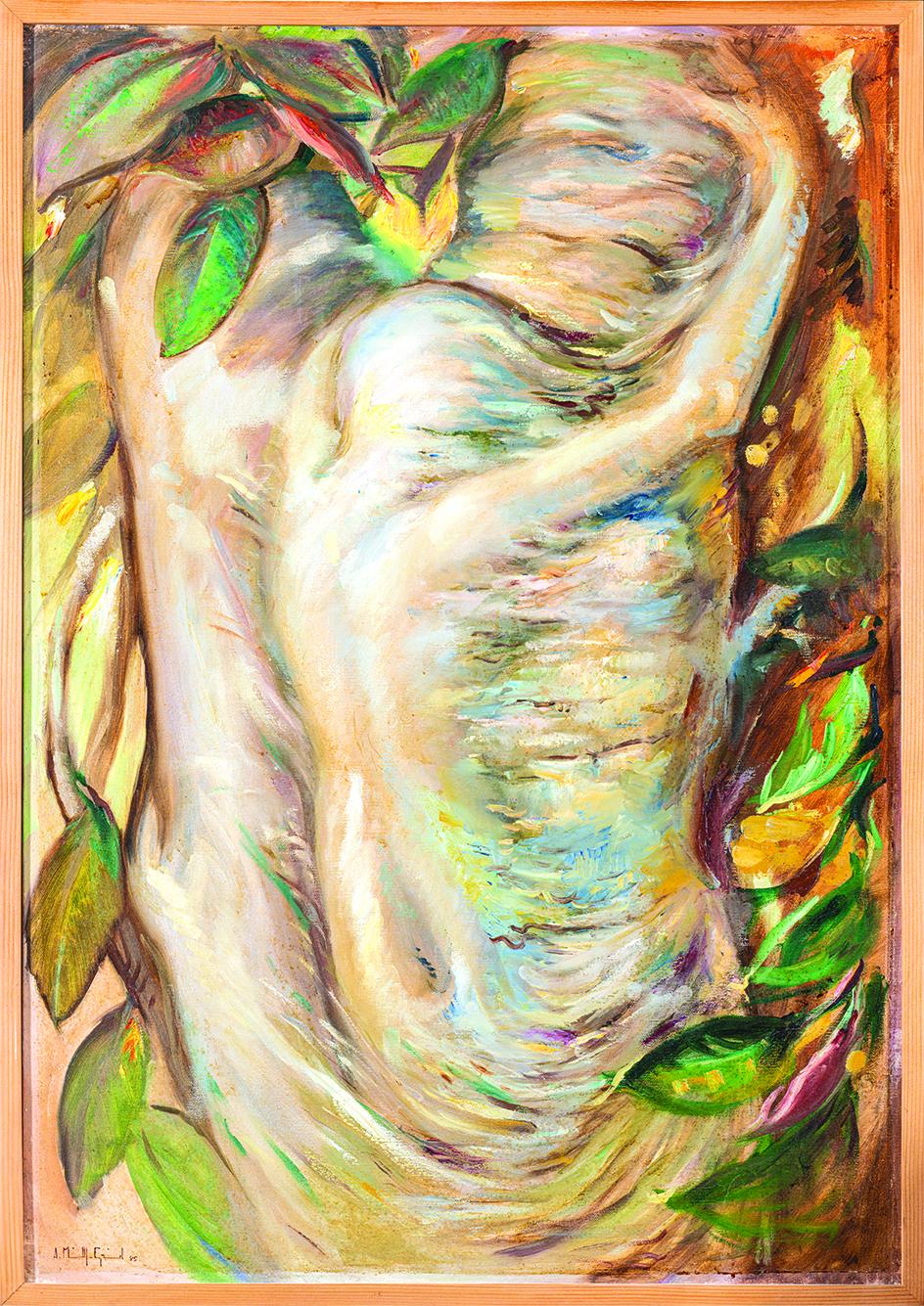 <em>Arbre Enchant&eacute;</em>, oil on canvas, 1995