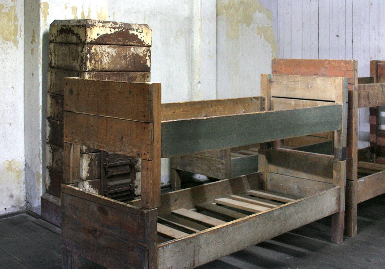 Bunk beds used at the camp.