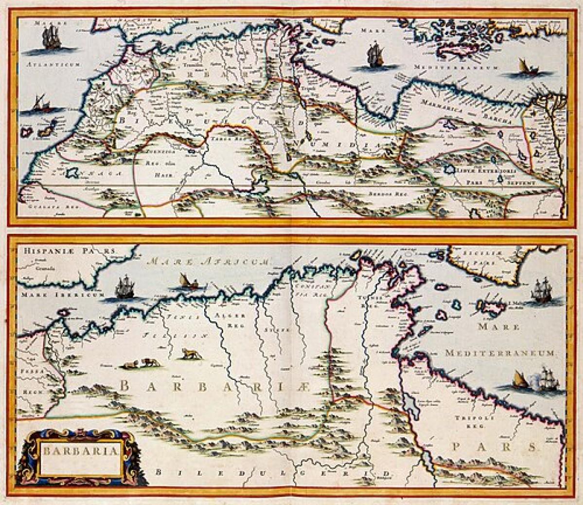 Jan Janssonius&rsquo;s maps of Barbaria, at Koninklijke Bibliotheek, The Hague.