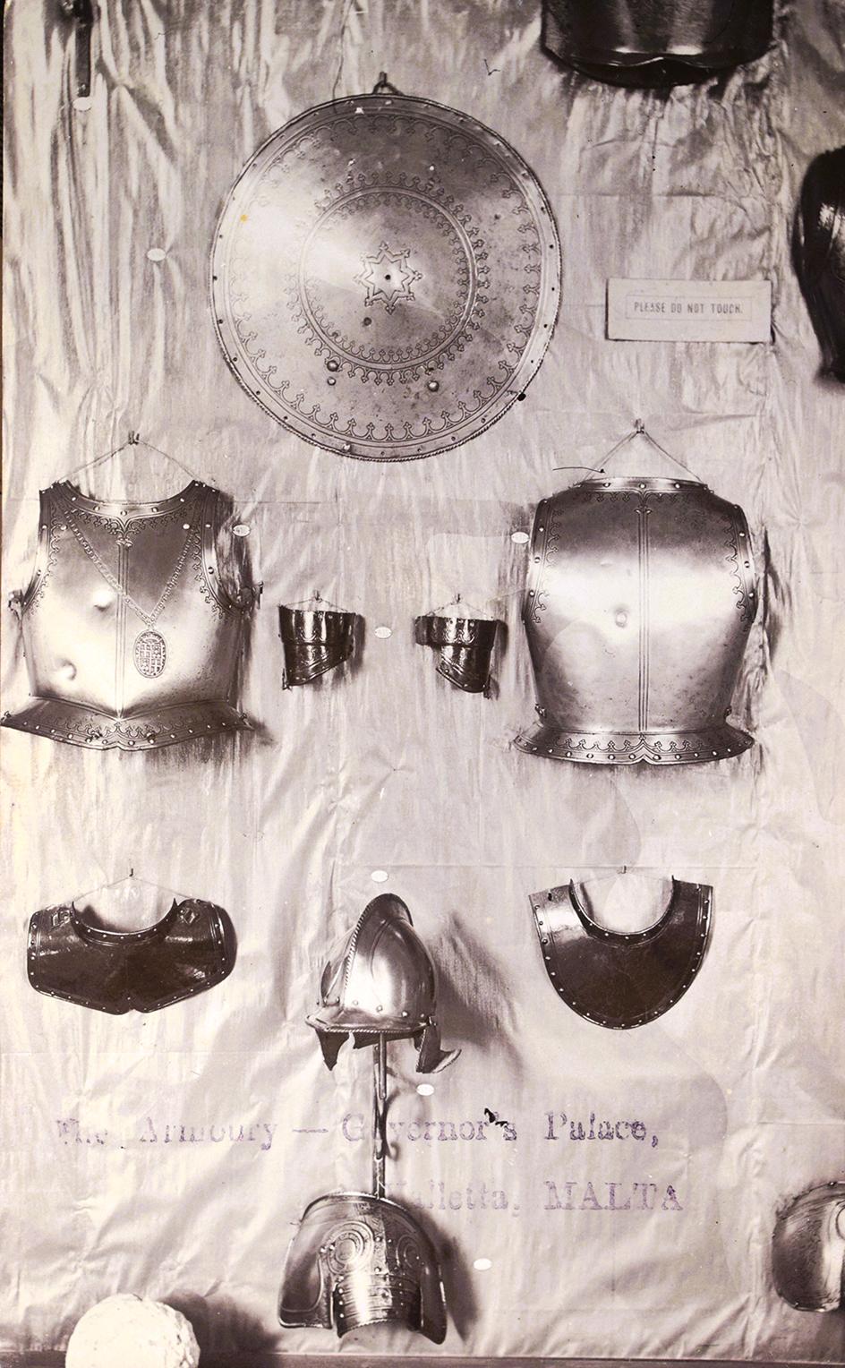 From the earliest set of armoury postcards. Captions inscribed by typewriter.
