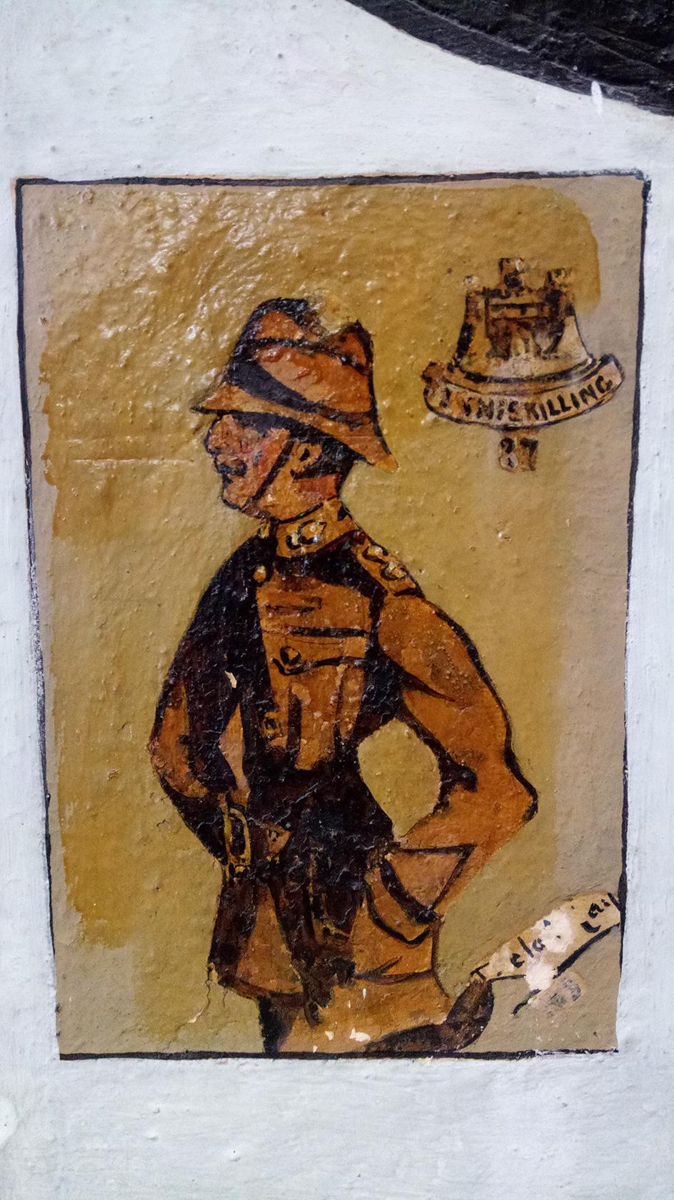 Self-portrait in uniform.