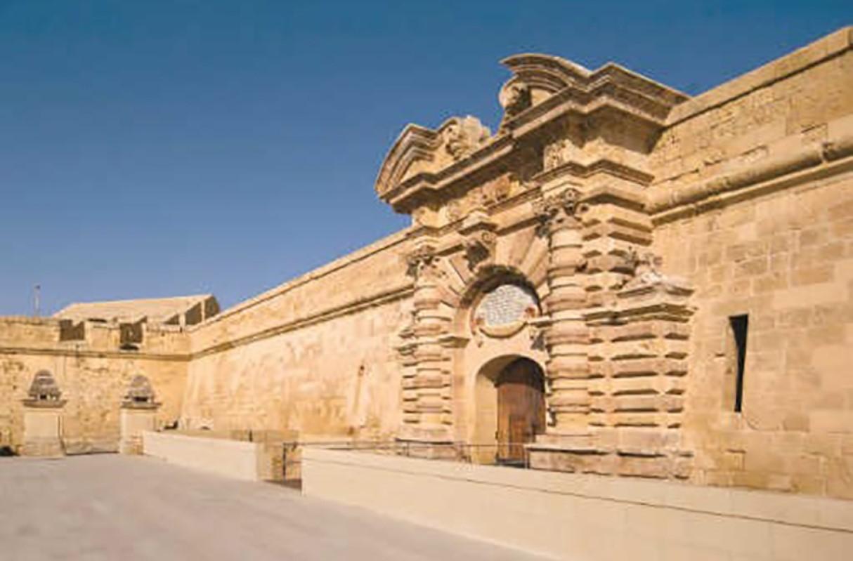 The Couvre Porte on Fort Manoel&rsquo;s seaward-facing flank, after it was restored. Photo: MIDI